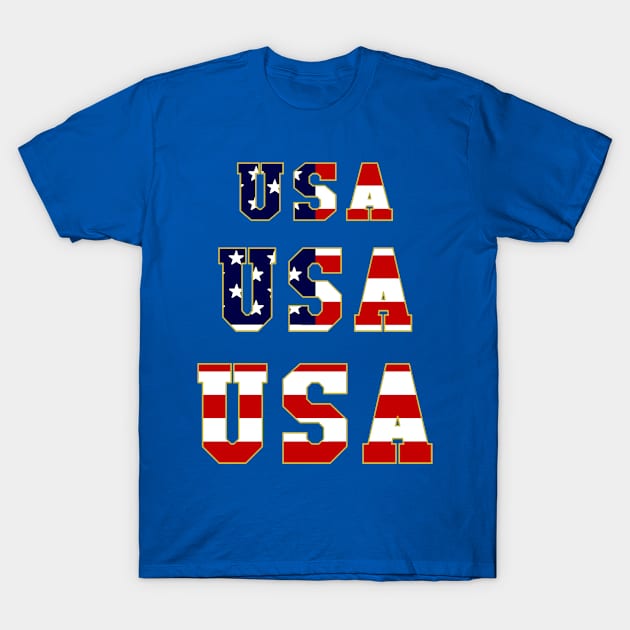 USA Tee T-Shirt by J. Rufus T-Shirtery